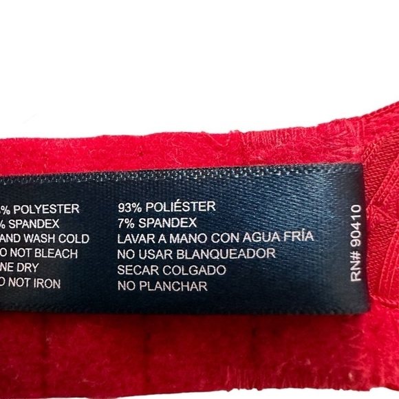 Nautica Red Ribbed Lift Underwire T-Shirt Bra, 38C - Picture 8 of 8